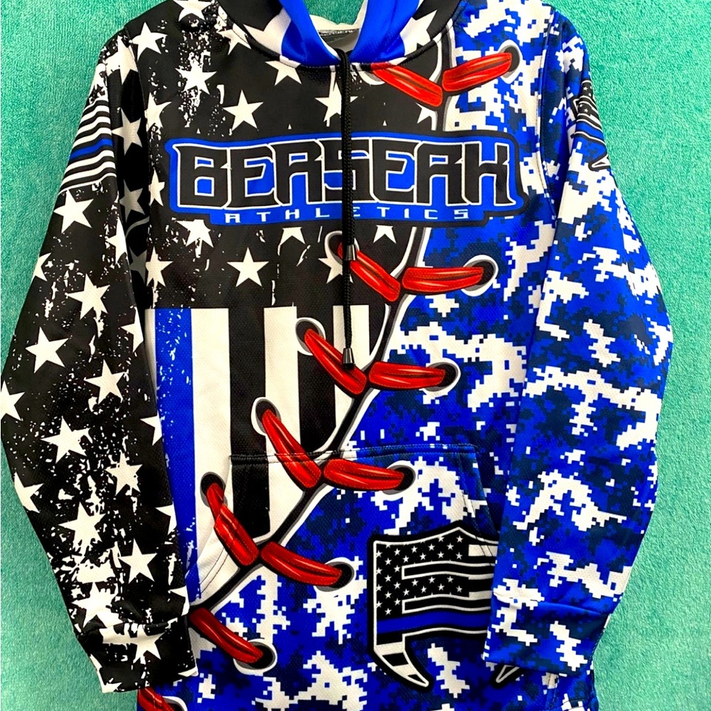 Men’s Berserk Athletics XS Patriotic #1 Sullivan Hoodie